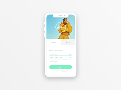 Daily UI #001 | Sign Up 001 app challenge daily ui daily ui challenge interface mobile signup ui ux visual design