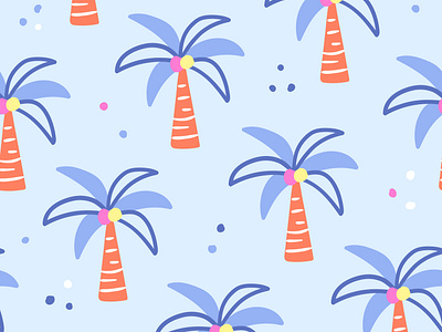 Palm trees pattern