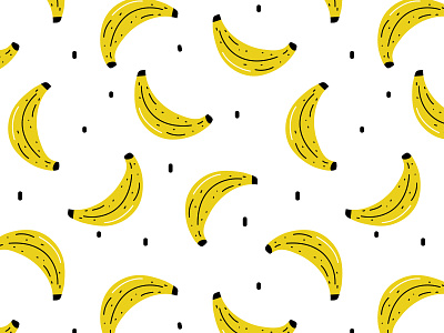 Bananas pattern backdrop background banana bananas banner fabric food fruit fruit illustration ingredient paper pattern design seamless pattern summer textile pattern design tropical vector wallpaper wrapping paper yellow