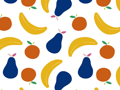 Fruits pattern backdrop background banana banner food fruits fruits pattern ilustration orange pattern pattern design pear repetition seamless pattern summer vector