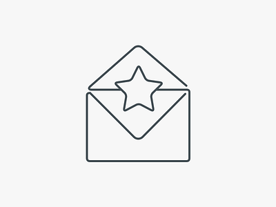 Awesome Mail favorite icon mail star