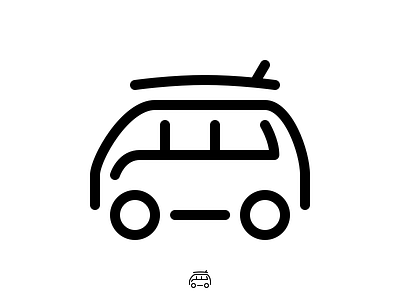 Icon VW Surf Van Monoline