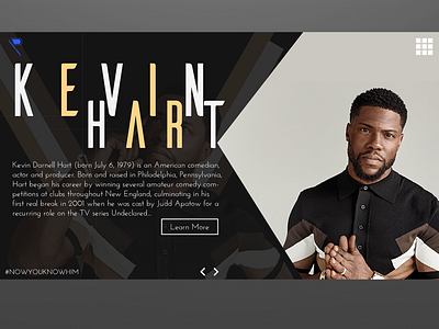 KevinHart Fan webPage design