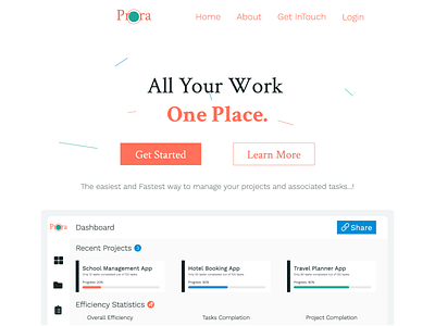 Prora Concept Landing Page Design