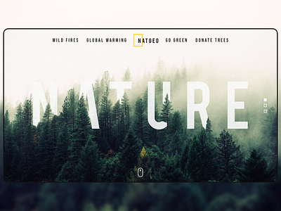 Nature Concept Landing Page app app design clean design illustrator moderndesign nature photoshop ui uidesign ux web webdesign website