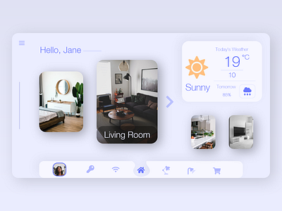 Smart Home Dashboard Concept