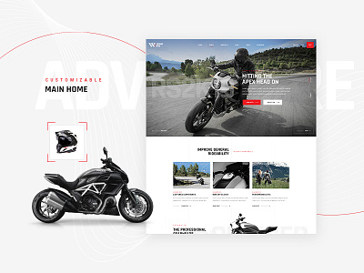 GrandPrix - Motorcycle WordPress Theme adventure avd bikers bikre cruiser custom motor club motor store motorbiker motorcycle motorcycle club motorsport qode racing retro rider shop theme ui website design