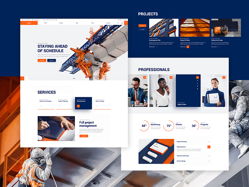 Wilmër - Construction Theme by Zile for Qode Interactive on Dribbble