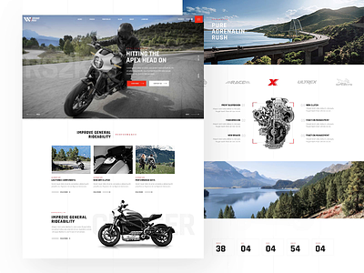 GrandPrix - Motorcycle WordPress Theme adventure avd biker cafe racer cruise cruiser dark helmet motorcycle motorsport qode racing red retro shop store turing ui ux website