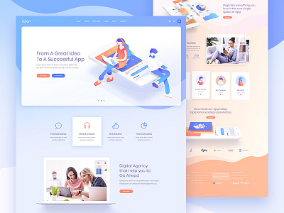 Foton - A Multi-concept Software and App Landing Theme app branding creative design flat illustration landcruiser landing page mobile modern saas software design ui ux design vector vector animation vector art website wordpress