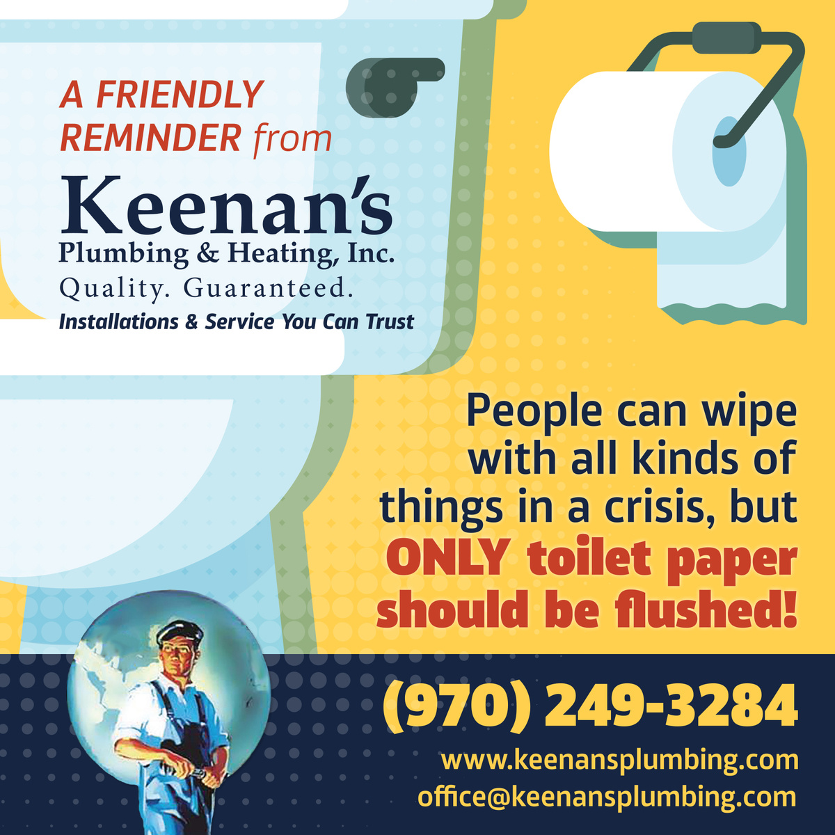 Keenan's Plumbing Facebook Ad by Rene Bobo on Dribbble
