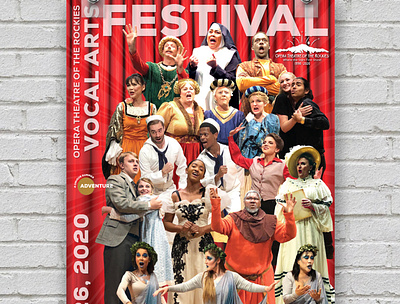 Opera Theatre of the Rockies Vocal Arts Festival Poster adobe indesign graphic graphic design poster printed collateral