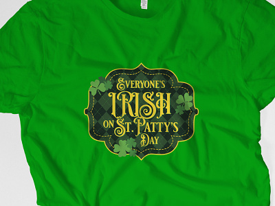 Everyone's Irish Tee graphic design graphics illustration illustrator cc irish st patriks tshirt