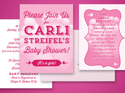 Baby Shower Invitation adobe illustrator adobe indesign design graphic design invitation print collateral