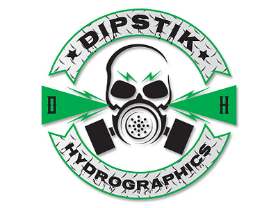 Dipstik Hydrographics logo adobe illustrator graphic design logo