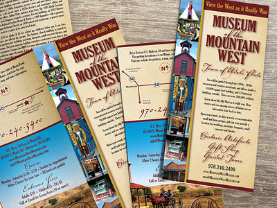 Museum of the Mountain West brochure adobe indesign brochure graphic design print collateral