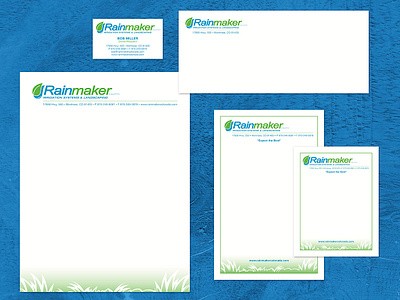 Rainmaker Logo & Business Collateral adobe illustrator adobe indesign logo print collateral