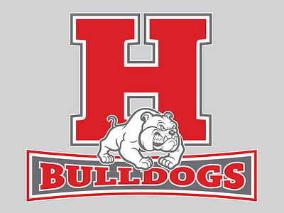 Hotchkiss High School Bulldogs logo, Hotchkiss, CO adobe illustrator graphic design logo