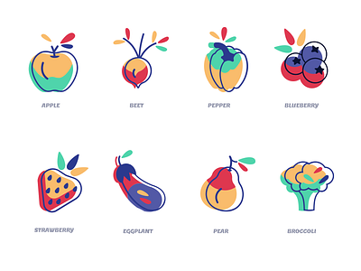 Fruits/Veggies icons