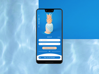 Daily UI 001 app daily ui daily ui challenge dailyui design pineapple ui ui001