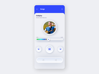 Daily UI 009 009 app daily ui daily ui 009 dailyui mobile app music app music player ui ui