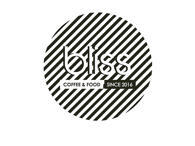 Bliss ~ Coffee & Food branding design flat graphic design illustrator logo minimal type typography vector