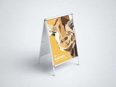 Giraffe art branding design flat graphic design illustration illustrator minimal vector wacom intuos