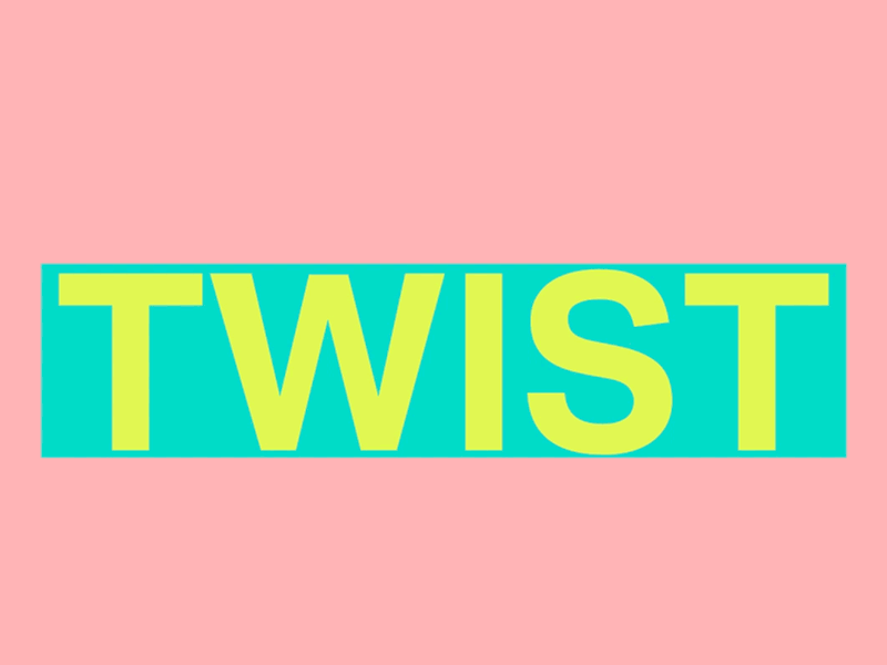 Twist branding design flat graphic design illustrator logo minimal type typography vector