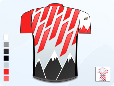 KOM Jersey apparel bicycle branding clothing cycling design fashion illustration jersey shirt tourdefrance