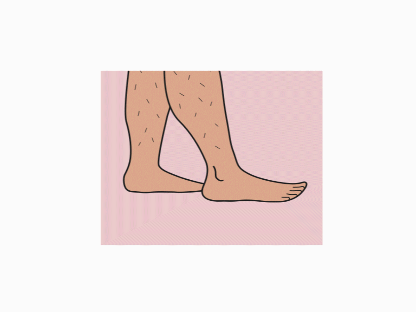 Shaving session 2d animation design gif illustration minimal razor shave vector