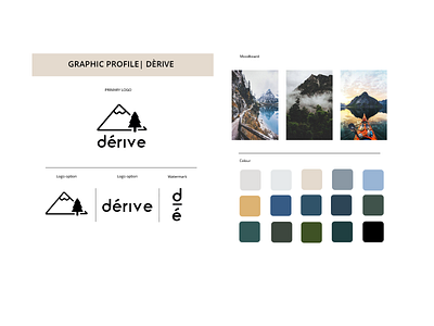 Dérive logo & graphic profile brand design brand identity branding design graphic design graphic design logo logo nature logo