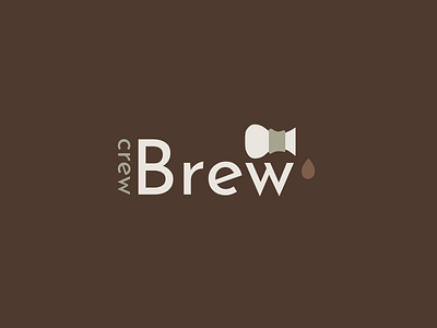 Brew Crew Coffee Shop bean brand design branding brewery logo coffee coffee bean coffee shop drop graphic design graphic design logo logo