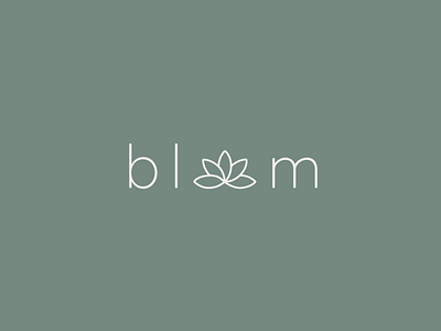 bloom bloom blooming branding floral flower flower illustration flower logo green illustrator logo lotus lotus flower lotus logo
