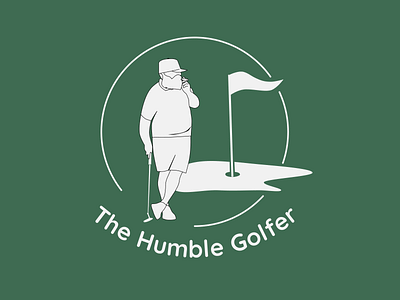 The Humble Golfer design golf golfer graphic design logo green illustration logo sport vector