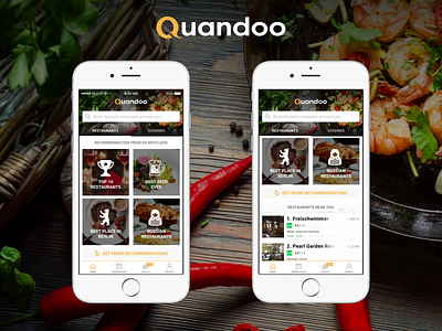 Quandoo – The easiest way to find a table app booking drinks food ios restaurant ux