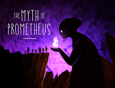 The Myth of Prometheus character design fantasy greek mythology illustration myth mythology paper art papercraft papercut prometheus