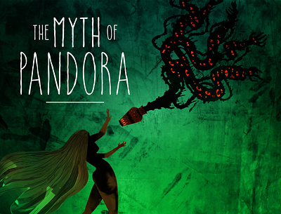 The Myth of Pandora character design design fantasy greek mythology illustration mythology pandora paper art paper craft papercraft papercut