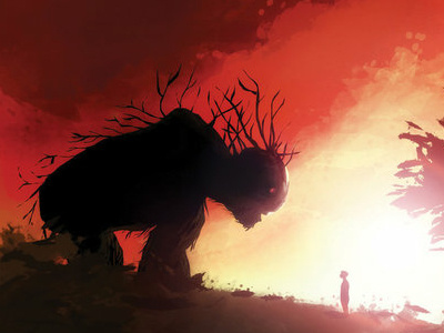 A Monster Calls animation fantasy illustration