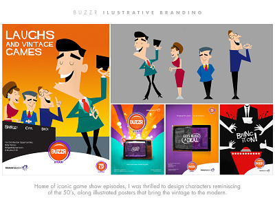 Buzzr Illustrative Branding