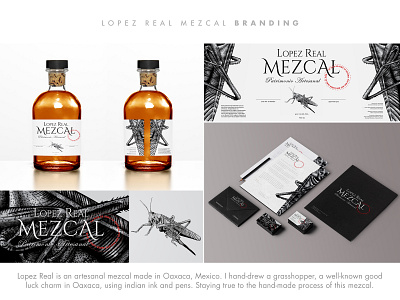 Lopez Real Mezcal branding graphicdesign illustration ink mexico mezcal