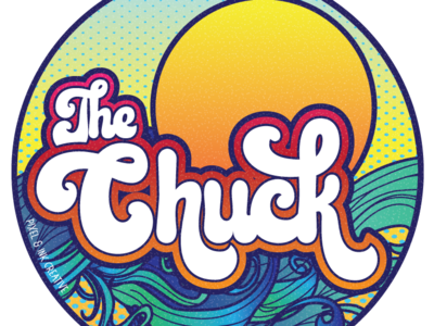 The Chuck design illustration typography vector