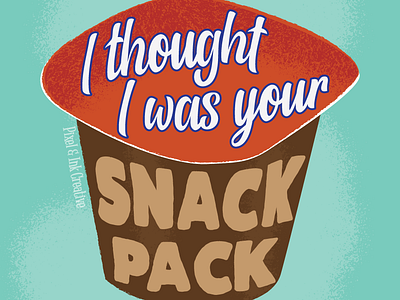 Snack Pack design illustration illustrator pop culture vector