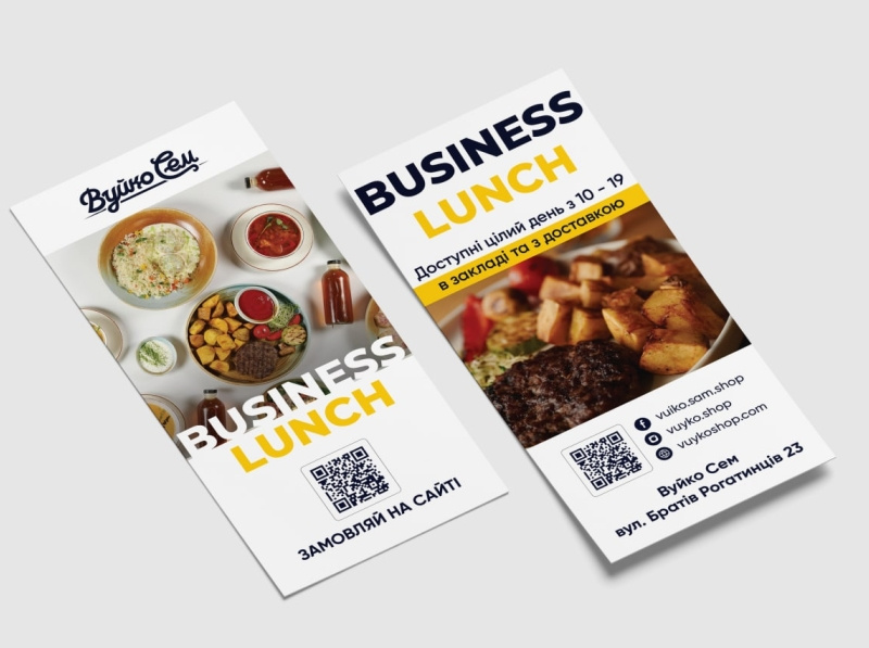 Business Lunch flyer by Marina Myakenkaya on Dribbble
