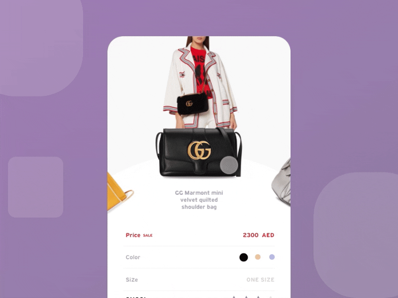 Fashion Product Swipe animation app app concept design fashion flinto sketch ui ux