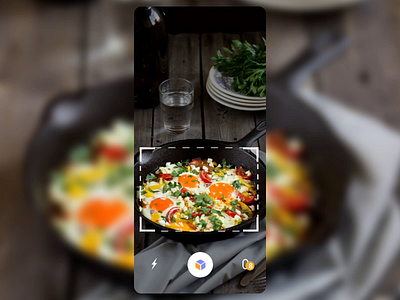 Shazam For Food animation app app concept ar augmented reality design principle sketch ui ux