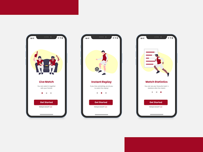 On Boarding Screen - Football Apps