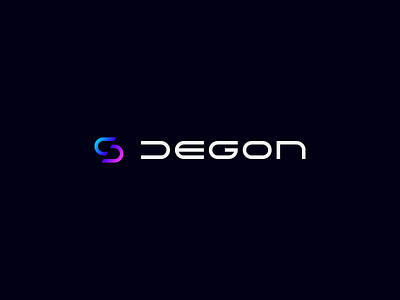 Degon shop - Logotype brand d design future future logo gradient illustration logo logotype s shop smart space typogaphy