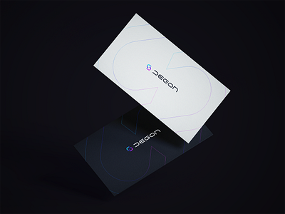 Business Card - Degon Shop brand brand design branding businesscard concept design gradient logo typogaphy