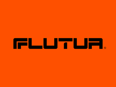 Flutua Logotype branding brutalism freedom logo logotype solid street streetwear typogaphy wings