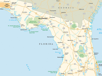 Florida Map cartography maps